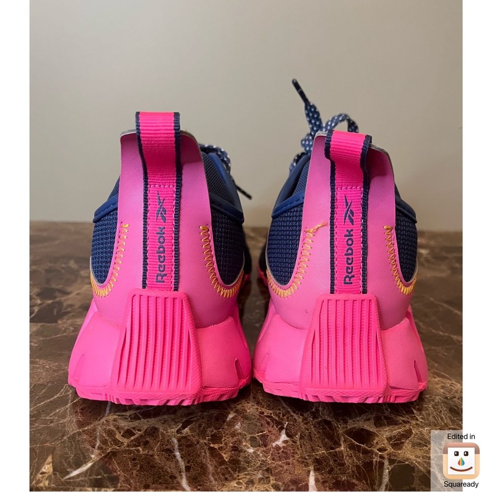 Reebok Blue and Pink Running Shoes - Picture 6 of 9